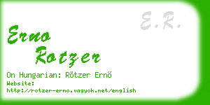 erno rotzer business card